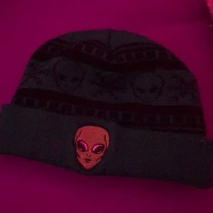 green christmas alien beanie